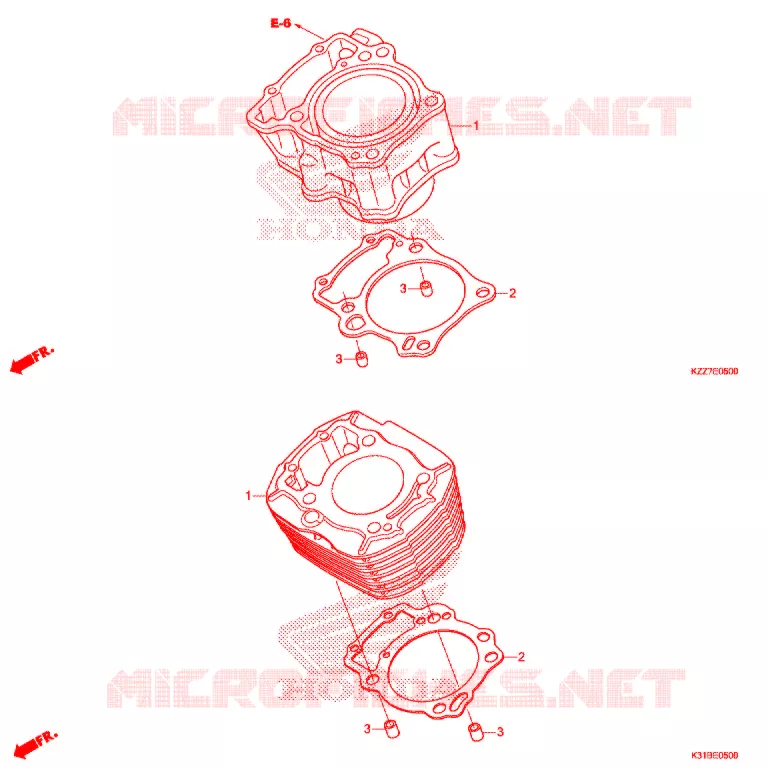 CYLINDRE Honda MOTO 250 CRF 2020  CRF250RLK