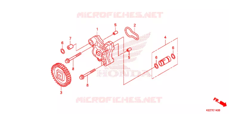 POMPE A HUILE Honda MOTO 250 CRF 2021  CRF250RLK