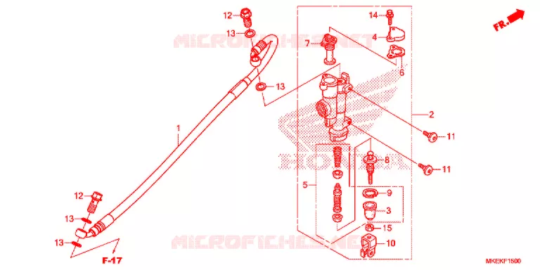 MAITRE CYLINDRE DE FREIN ARRIERE Honda MOTO 450 CRF 2019  CRF450RXK