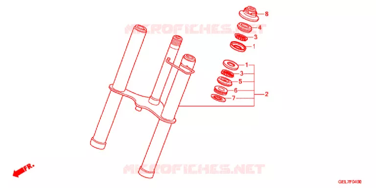 FOURCHE Honda MOTO 50 CRF 2019  CRF50FK