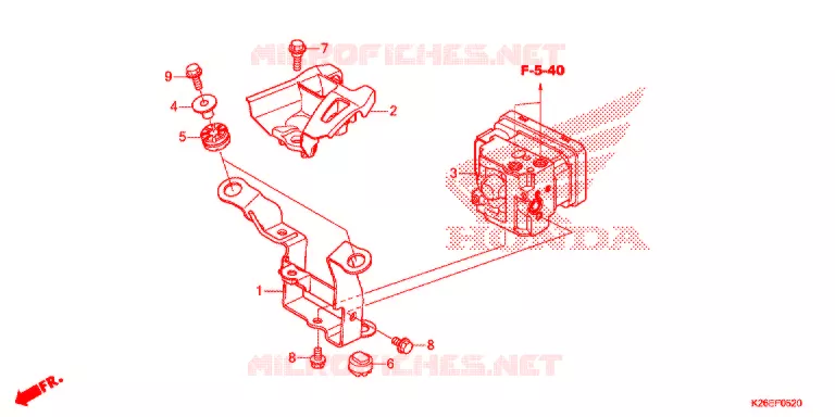 MODULATEUR ABS Honda MOTO 125 MSX 2020  MSX125AL
