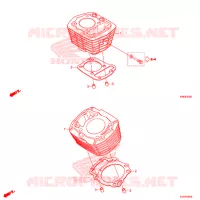 CYLINDRE pour Honda ACE 110 KICK START de 2023