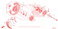ROUE ARRIERE (RAYON/FREIN A TAMBOUR) pour Honda ACE 110 KICK START de 2023