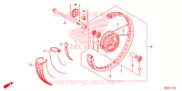 ROUE AVANT (RAYON/FREIN A TAMBOUR) pour Honda ACE 110 KICK START de 2023