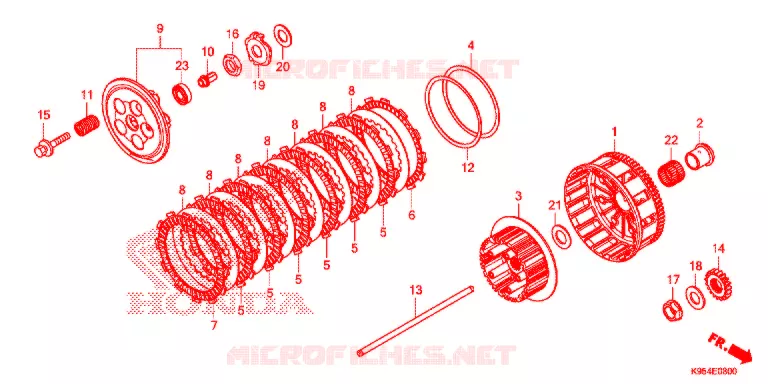 EMBRAYAGE Honda MOTO 250 CRF 2020  CRF250RL