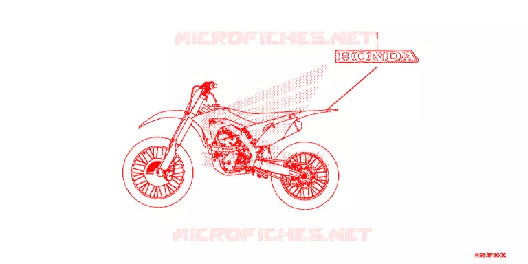 AUTOCOLLANTS Honda MOTO 250 CRF 2021  CRF250RL