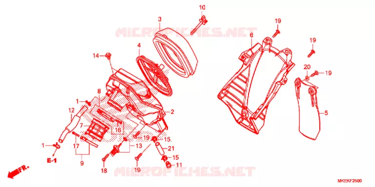 FILTRE A AIR Honda MOTO 450 CRF 2020  CRF450RL