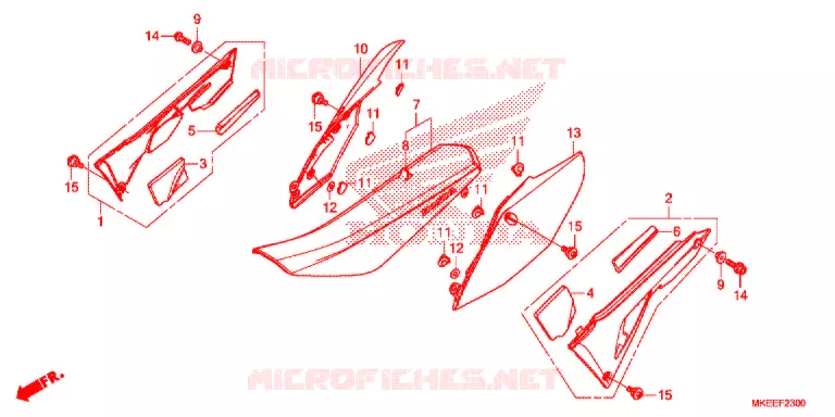 SELLE - CARENAGE Honda MOTO 450 CRF 2020  CRF450RL