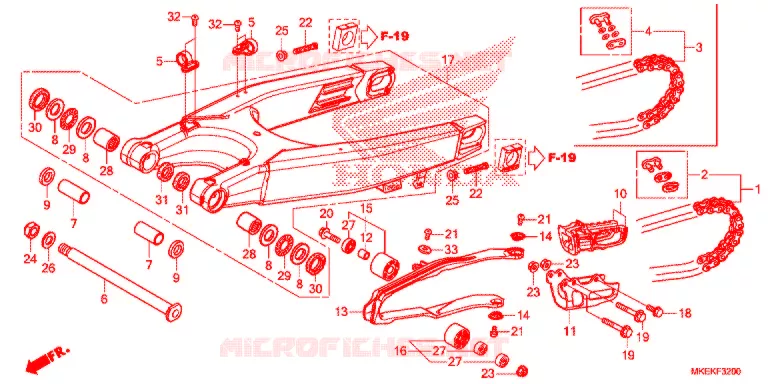 BRAS OSCILLANT Honda MOTO 450 CRF 2020  CRF450RXL