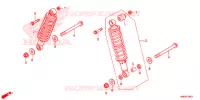 AMORTISSEUR ARRIERE pour Honda FOURTRAX 500 FOREMAN RUBICON 4X4 AT DCT EPS DELUXE de 2019
