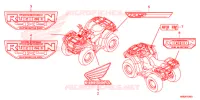 AUTOCOLLANTS pour Honda FOURTRAX 500 FOREMAN RUBICON 4X4 AT DCT EPS DELUXE de 2019
