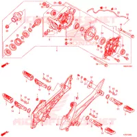 ENGRENAGE FINAL ARRIERE pour Honda FOURTRAX 500 FOREMAN RUBICON 4X4 AT DCT EPS DELUXE de 2019