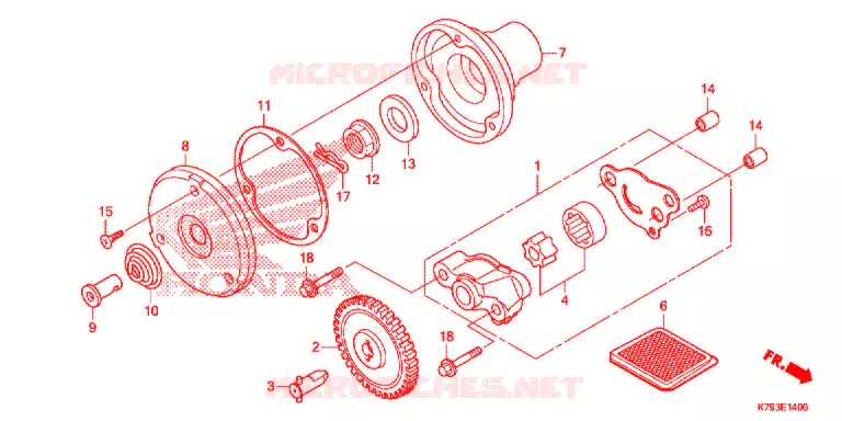 POMPE A HUILE Honda MOTO 190 XR 2021  XR190LK