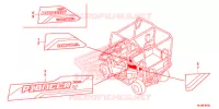AUTOCOLLANTS pour Honda PIONEER 700 M4 DELUXE de 2020