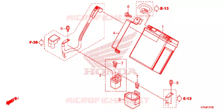 BATTERIE Honda MOTO 300 CBR 2019  CBR300RK