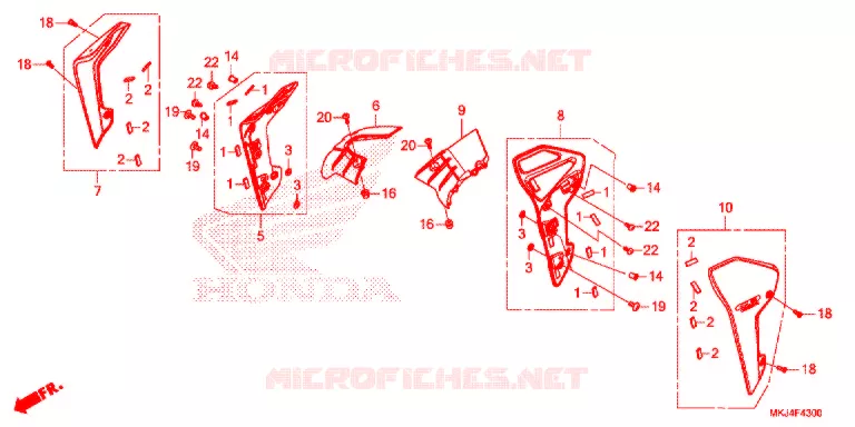 OUIES DE RADIATEUR Honda MOTO 1000 CB 2019  CB1000RAK