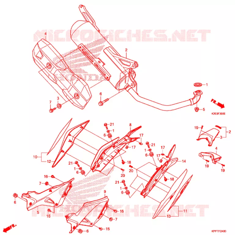 SILENCIEUX D'ECHAPPEMENT Honda SCOOTER 110 ZOOMER 2016  ACG110CBTG