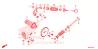 ARBRE A CAMES   SOUPAPE pour Honda ZOOMER 110 X de 2017