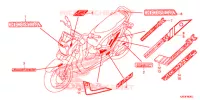 AUTOCOLLANTS pour Honda ZOOMER 110 X de 2017