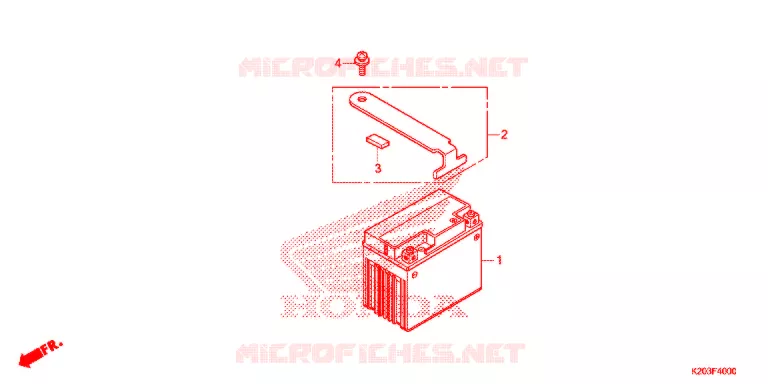 BATTERIE Honda SCOOTER 110 ZOOMER 2016  ACG110CBTG