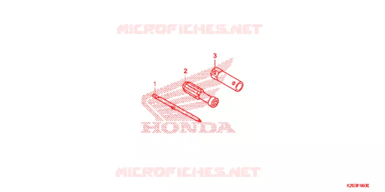 OUTIL Honda SCOOTER 110 ZOOMER 2016  ACG110CBTG