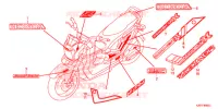 AUTOCOLLANTS pour Honda ZOOMER 110 X de 2017