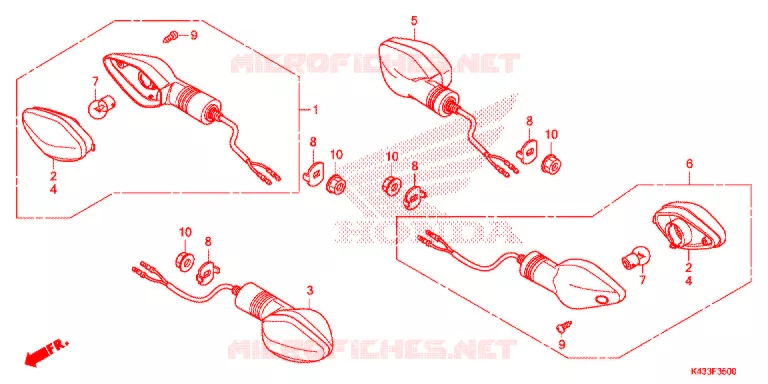 CLIGNOTANT Honda MOTO 160 CBF 2021  CBF160MH
