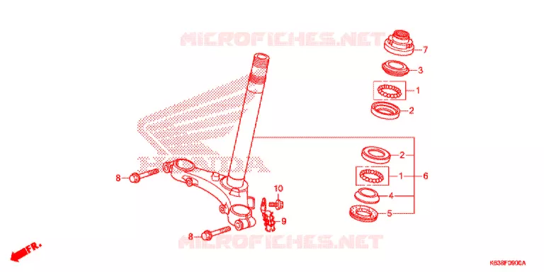 TE DE FOURCHE Honda MOTO 110 CD 2017  CB110C2H