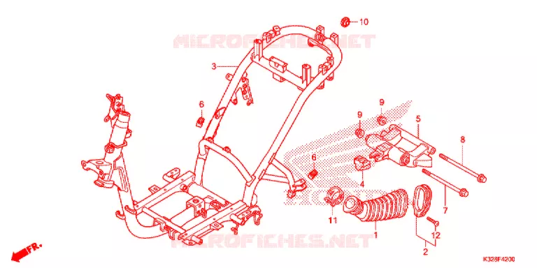 CADRE Honda SCOOTER 110 ACTIVA 2014  SCV110HE