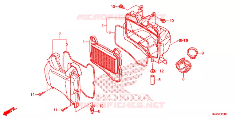FILTRE A AIR Honda MOTO 125 DASH 2018  AFP125CSFK