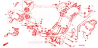 CADRE   CONTACTEUR A CLES (2) pour Honda BIZ 125 SOMENTE PEDAL DE PARTIDA de 2009