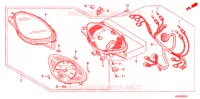 COMPTEUR DE VITESSE (2) pour Honda BIZ 125 FREIO DIANTEIRO DISCO, RODAS FUNDIDAS de 2007