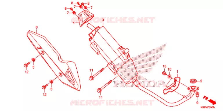 SILENCIEUX D'ECHAPPEMENT Honda SCOOTER 150 VARIO 2020  ACB150CBTK
