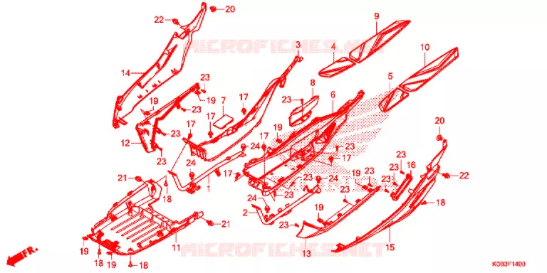 MARCHE PIEDS Honda SCOOTER 300 FORZA 2018  NSS300AJ