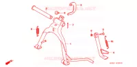 BEQUILLE pour Honda BIZ 125 PARTIDA ELÉTRICA de 2007