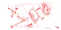 FLASQUE   MACHOIRES DE FREIN ARRIERE pour Honda BIZ 125 PARTIDA ELÉTRICA de 2007