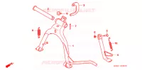 BEQUILLE pour Honda BIZ 125 PARTIDA ELÉTRICA de 2008