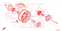 ROUE ARRIERE pour Honda CB 650 R de 2020