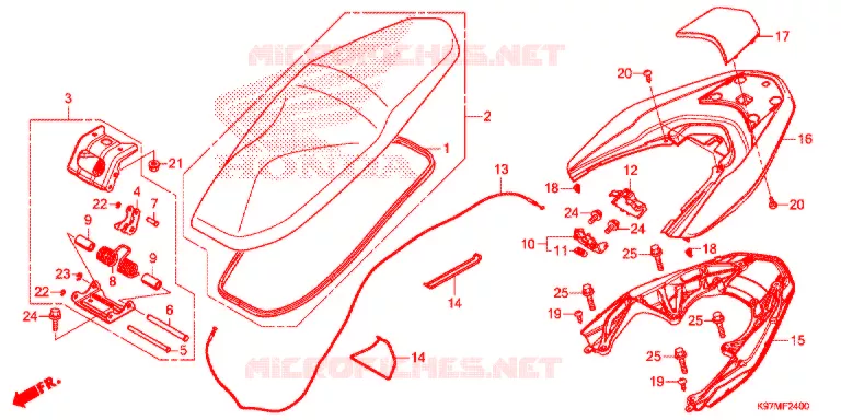 SELLE Honda SCOOTER 150 PCX 2020  WW150HVJ