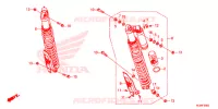 AMORTISSEUR ARRIERE pour Honda TALON 1000 X de 2020
