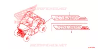 AUTOCOLLANTS pour Honda PIONEER 500 M2 CAMO de 2020