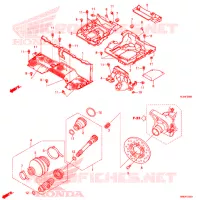 CARROSSERIE CENTRALE pour Honda PIONEER 500 M2 CAMO de 2020