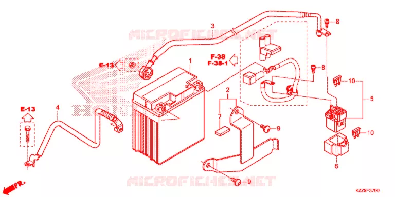BATTERIE Honda MOTO 250 CRF 2019  CRF250RLK