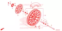ROUE AVANT pour Honda CB 500 X ABS de 2019
