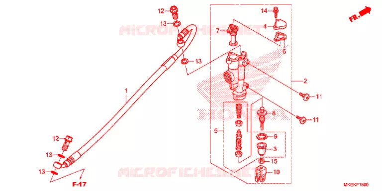 MAITRE CYLINDRE DE FREIN ARRIERE Honda MOTO 450 CRF 2019  CRF450RWEK