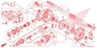 ENGRENAGE FINAL ARRIERE pour Honda FOURTRAX 420 RANCHER 4X4 DCT EPS de 2020