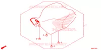 SELLE pour Honda FOURTRAX 500 RUBICON DCT EPS DELUXE de 2019