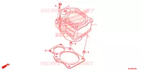 CYLINDRE pour Honda FOURTRAX 520 FOREMAN 4X4 CAMO de 2020