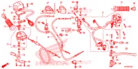 LEVIER DE GUIDON   CABLE   COMMODO pour Honda FOURTRAX 520 FOREMAN 4X4 CAMO de 2020