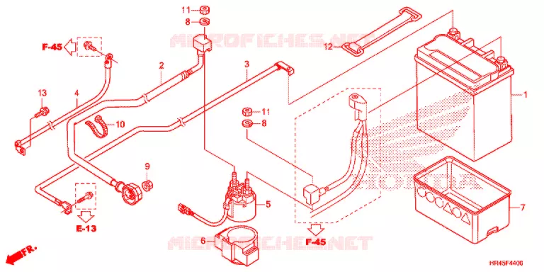BATTERIE Honda ATV 520 FOURTRAX 2021  TRX520FM1L